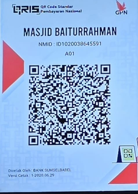 QRIS  MASJID BAITURRAHMAN POLIGON